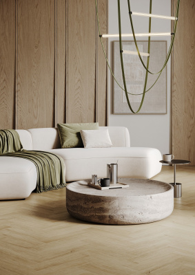 Кварцевый ламинат Home Expert Паркет Дизайн Дуб Капучино 44-5014-5